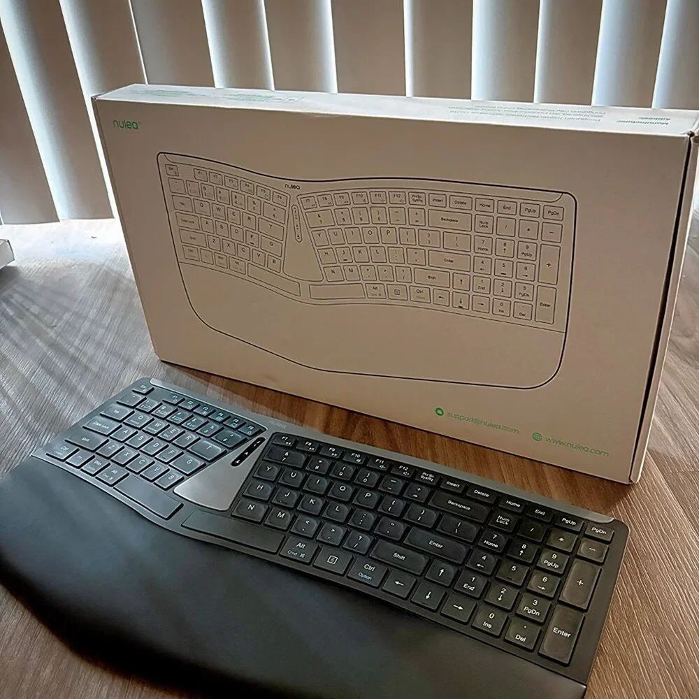 Nulea RT07B Ergonomic Wireless Split Keyboard Bluetooth USB-C Rechargeable
